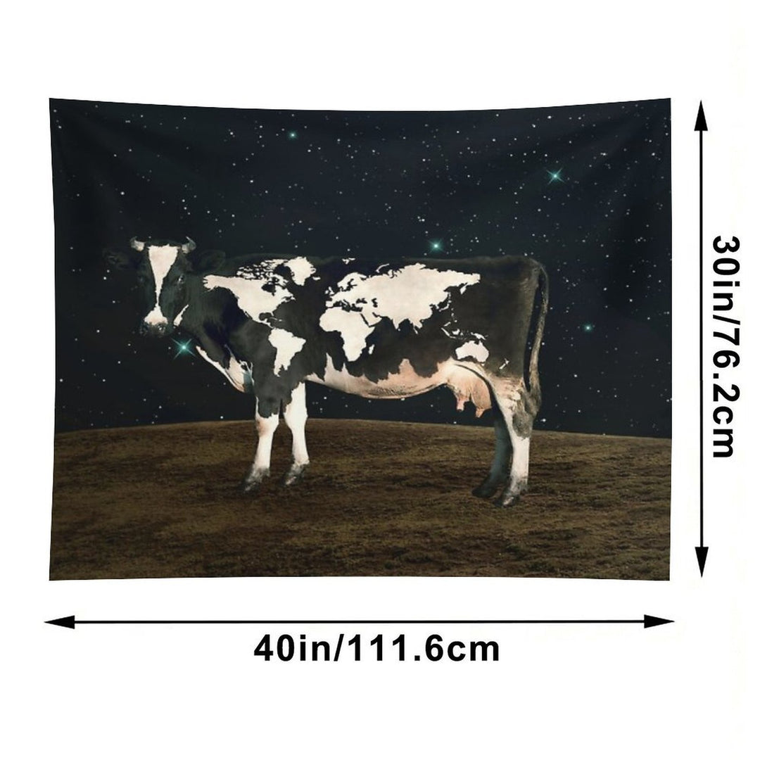 Surreal Bovine Atlas Tapestry