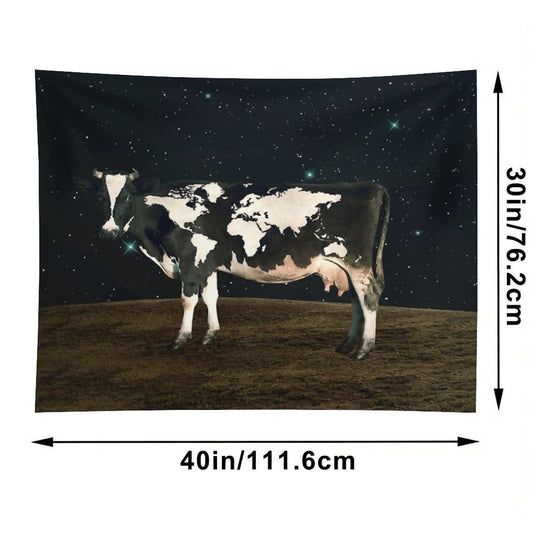 Surreal Bovine Atlas Tapestry