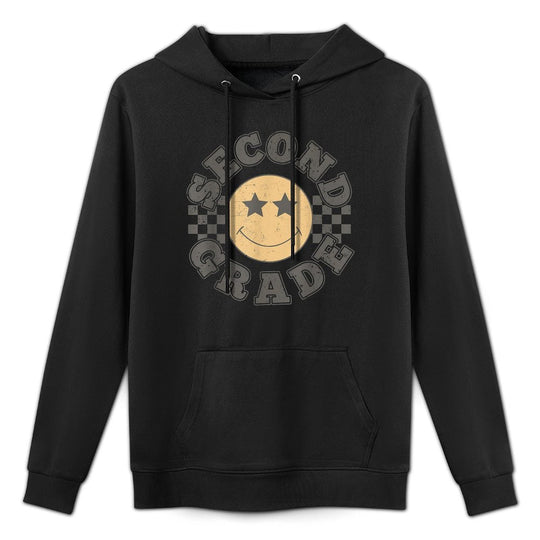 Second Grade Teacher First Day Of 2nd Grade Back To School Shape Retention Hoodie