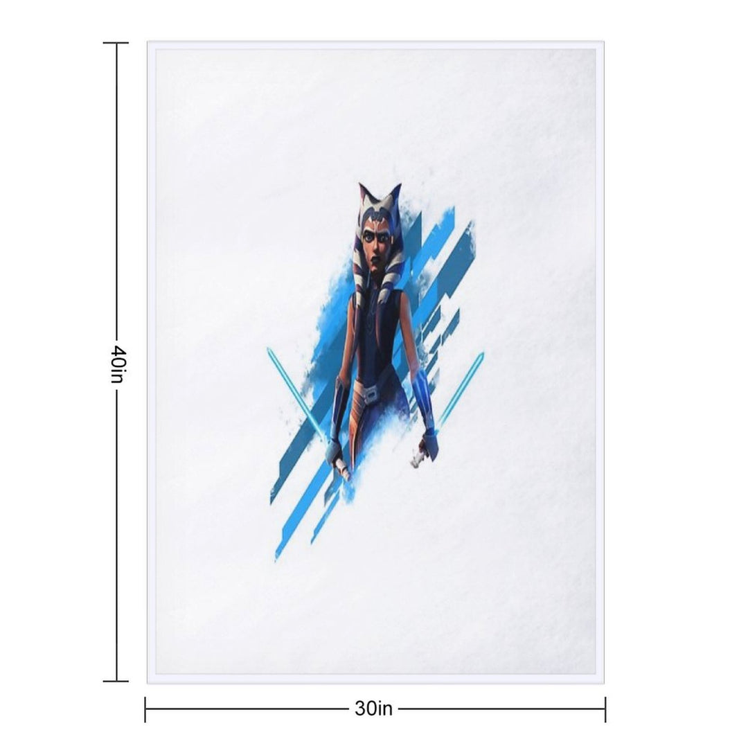 Ahsoka Tano Wrinkle-free Throw Blanket