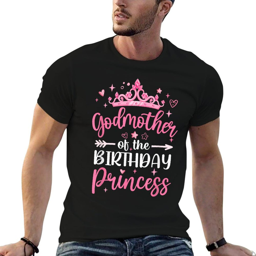 Godmother Of The Birthday Princess Birthday Girl Kid Family  Slim-fit Cut T-Shirt