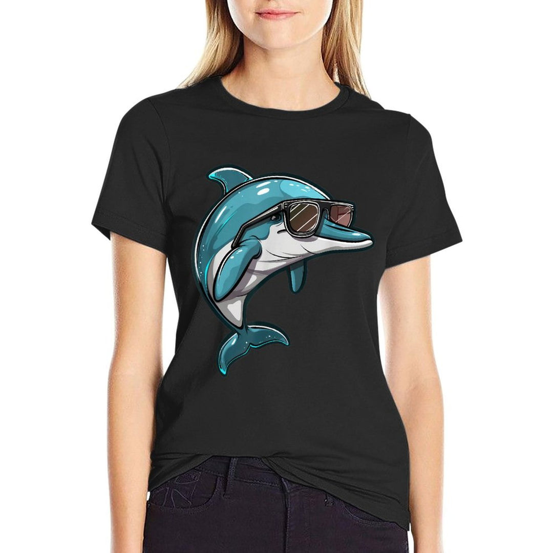 Dolphin Sunglasses  Wrinkle-resistant T-Shirt