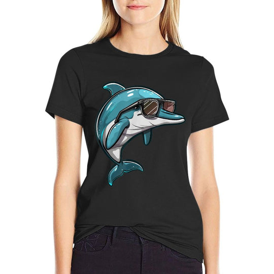 Dolphin Sunglasses  Wrinkle-resistant T-Shirt