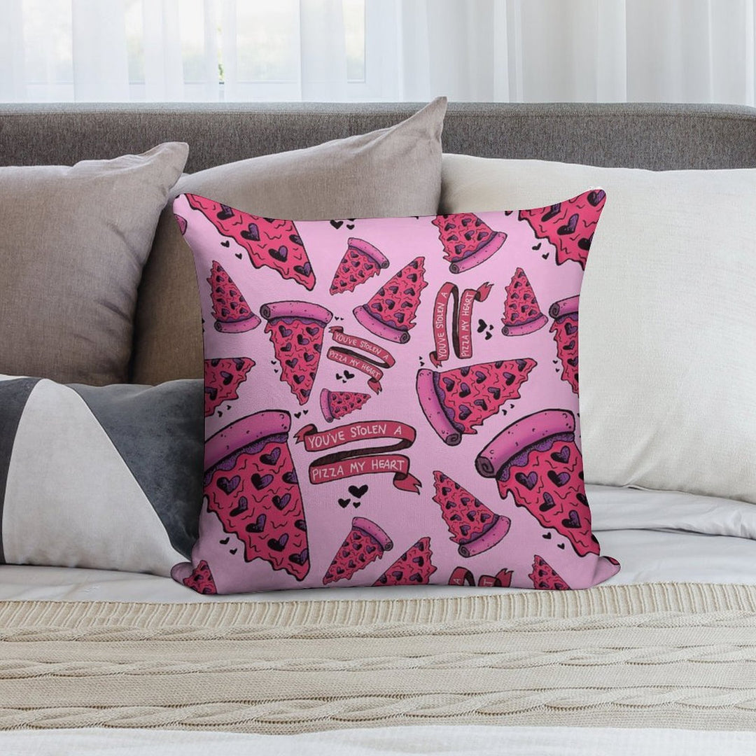 You've Stolen A PIZZA My Heart Soft Ultra-Soft Texture Throw Pillow