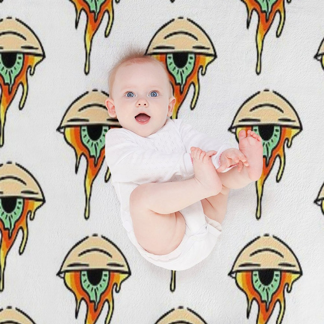 Trippy Eye Plush Throw Blanket