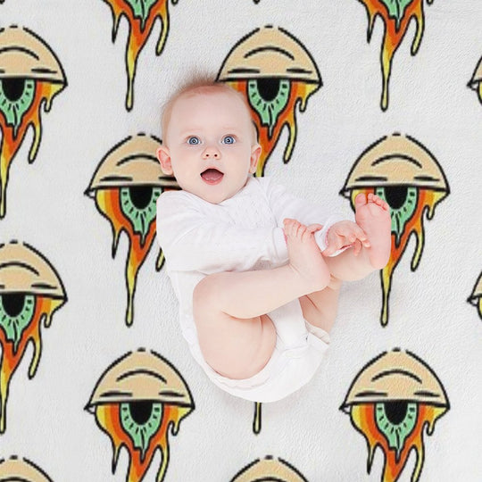 Trippy Eye Plush Throw Blanket