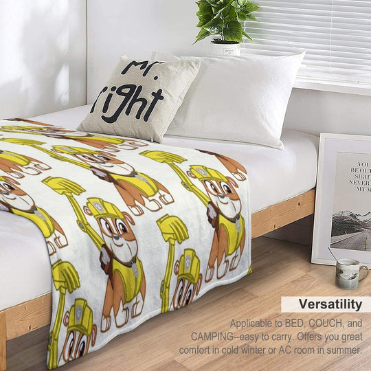 PAW Patrol Rubble Shrink-resistant Throw Blanket