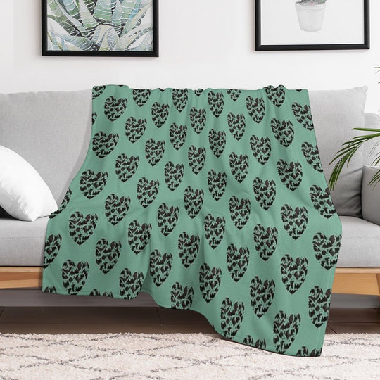Bat Heart Compact Throw Blanket