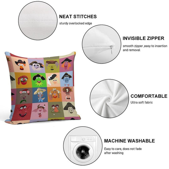 Treasure Island Pirates Soft Ultra-Soft Texture Throw Pillow