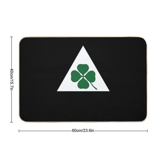 Quadrifoglio Classic Alfa Romeo  Easy To Clean Bath Mat