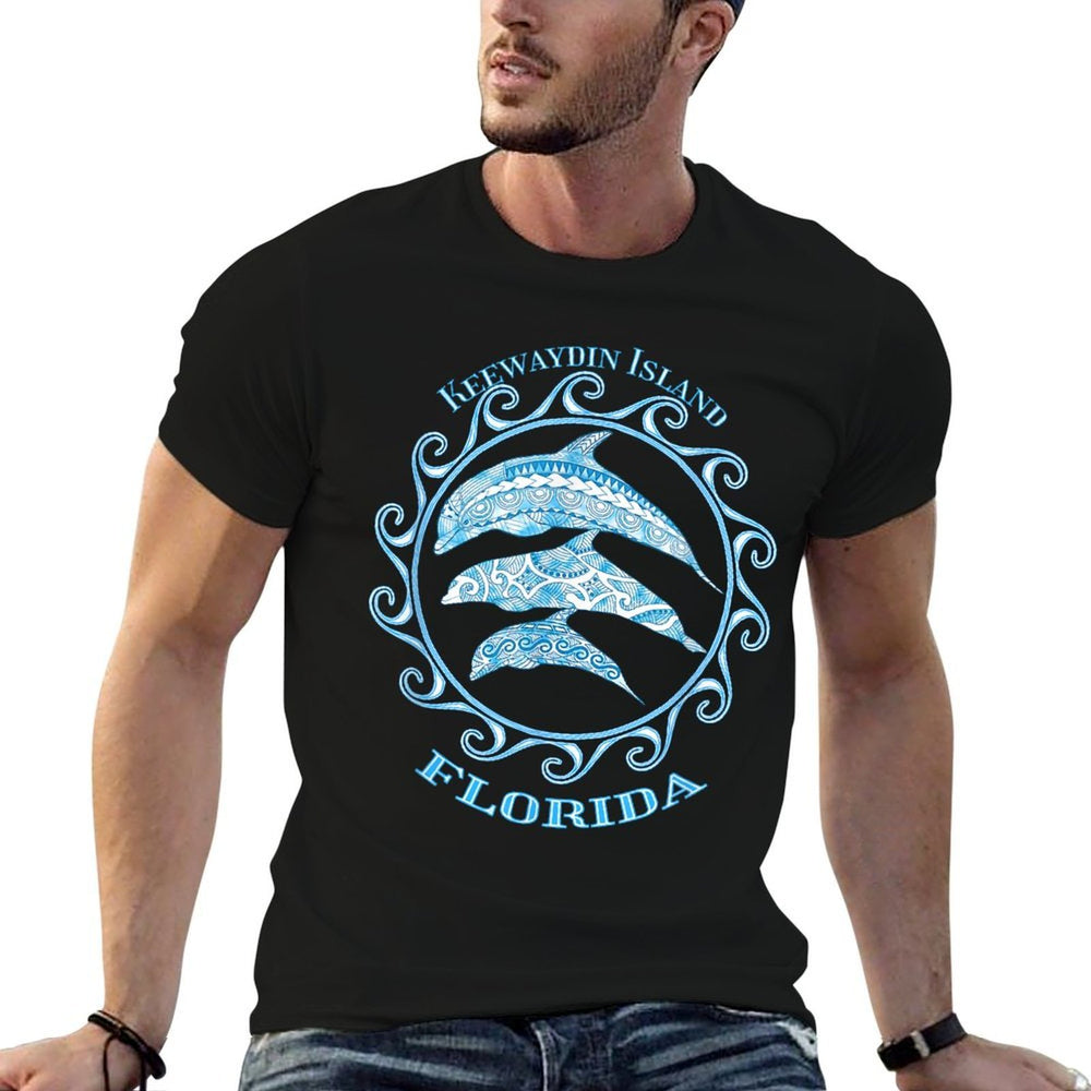 Keewaydin Island Florida Tribal Dolphins Ocean Animals  Soft T-Shirt