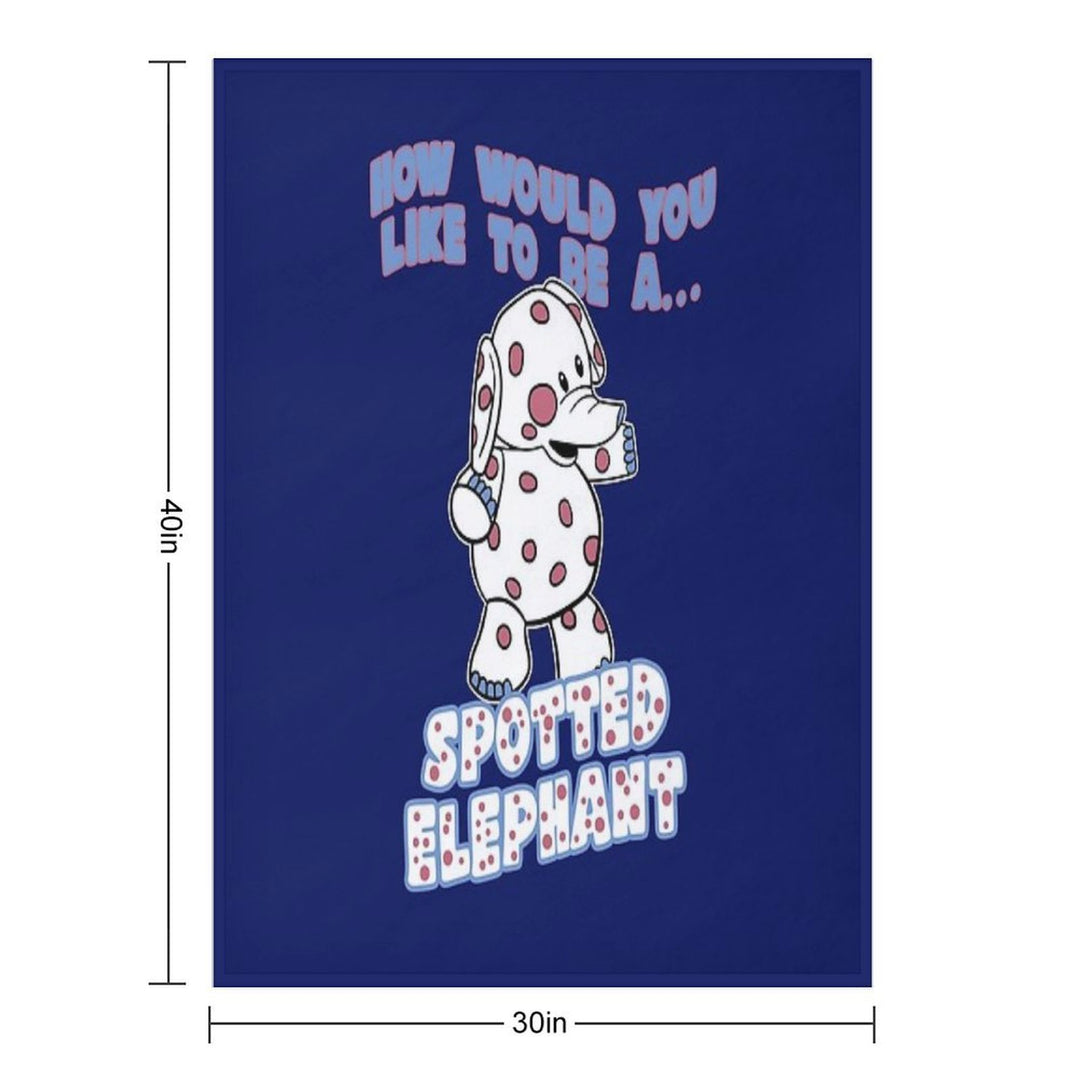 Spotted Elephant Misfit Toy Velvety-soft Throw Blanket