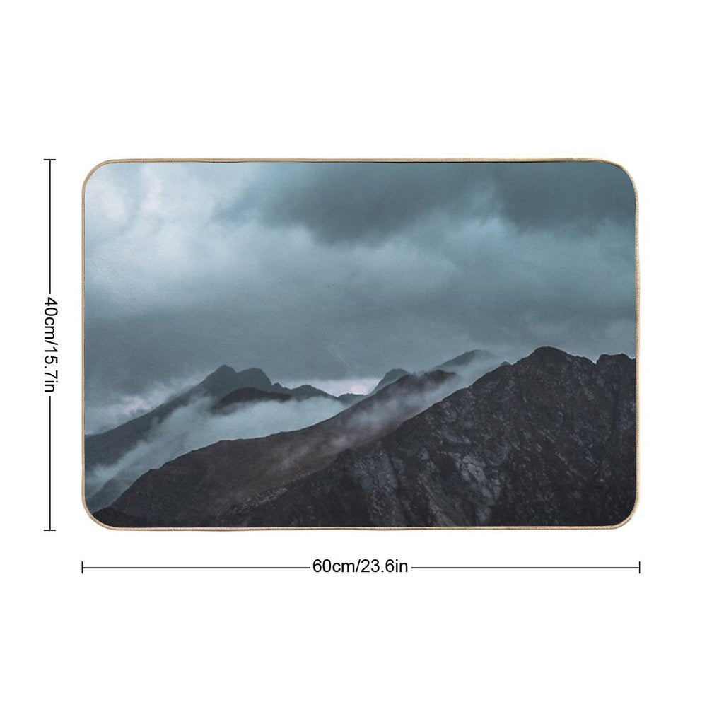 Misty Morning before The Summer Storm  Long-Lasting Bath Mat