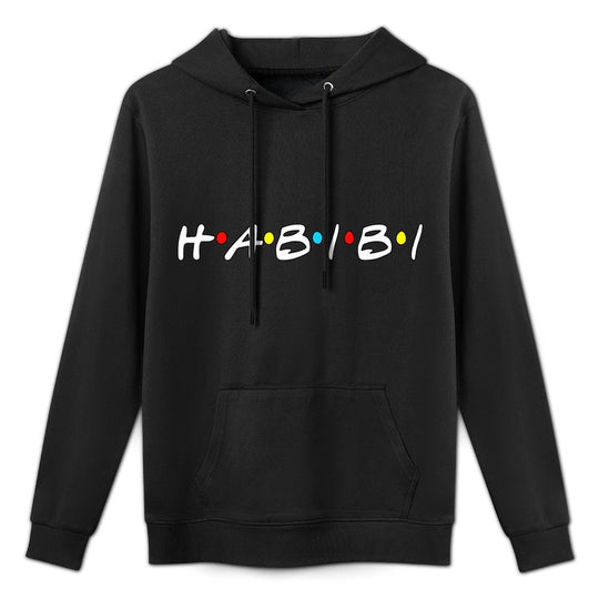 Habibi Funny Arabic Halal Meme Joke Arab Friend Saying Adjustable Hood Hoodie