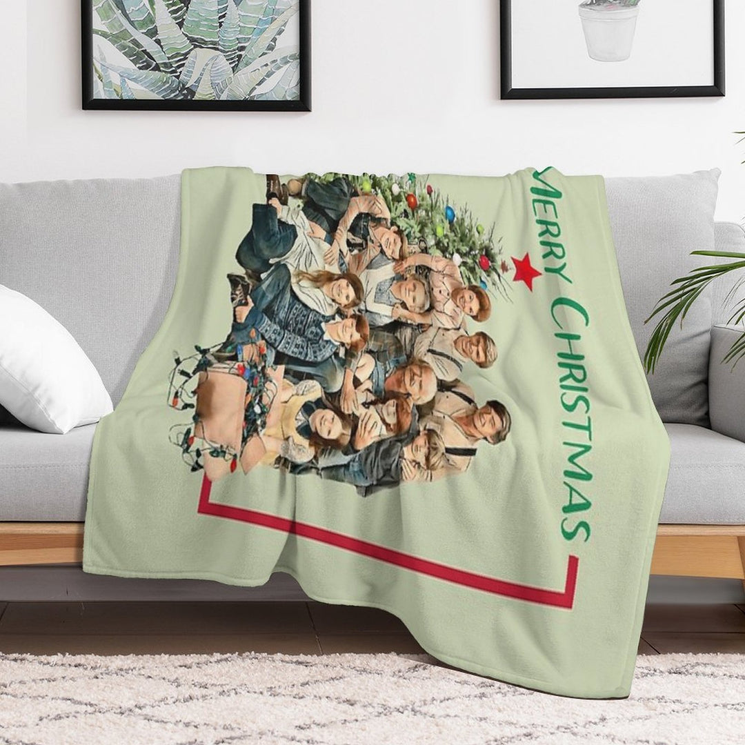 The Walton Family Christmas Shrink-resistant Throw Blanket