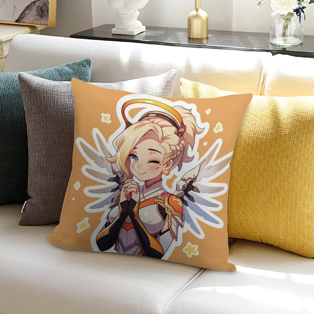 Cute Mercy Soft Multiple Sizes Throw Pillow