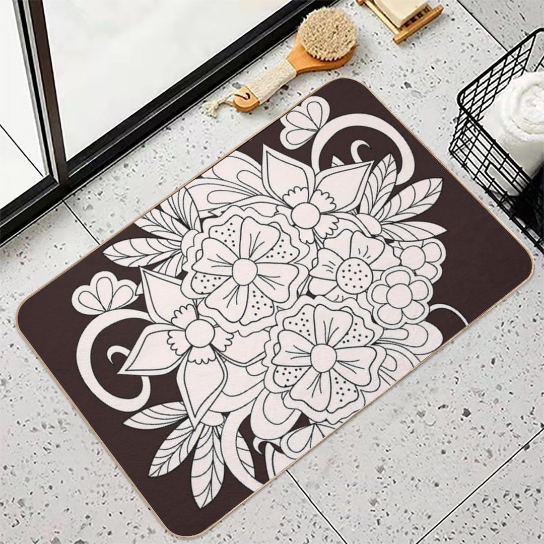 Bouquet with Love  Dirt-Trapping Bath Mat