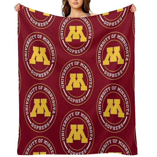 Gophers - Circle Design Eco-conscious Throw Blanket