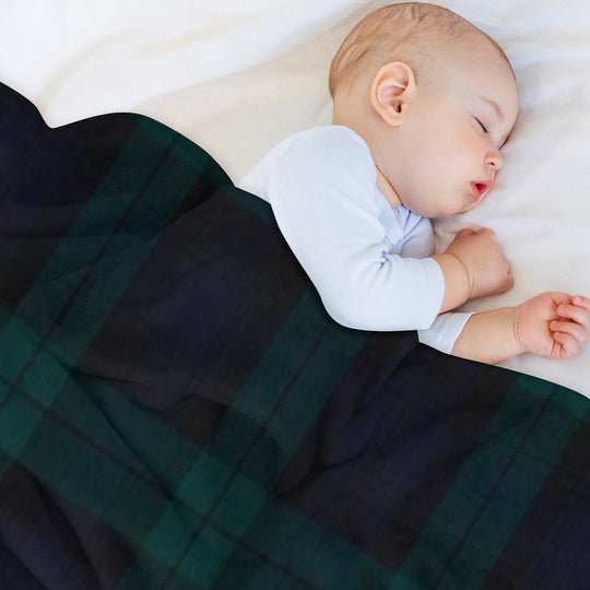 Black Watch Scottish Tartan Versatility Throw Blanket