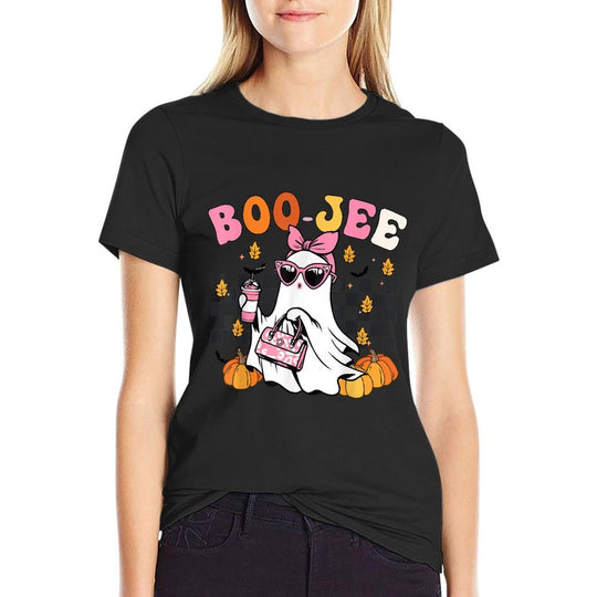 Funny Boo-Jee Ghost Halloween Women Girl Toddler Cute Groovy  Classic T-Shirt