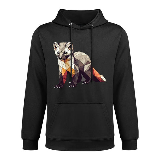 Geometric Art Pine Marten Pine Martens Durable Construction Hoodie
