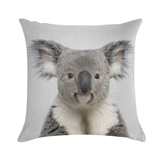 Koala - Colorful Soft Durable Construction Throw Pillow