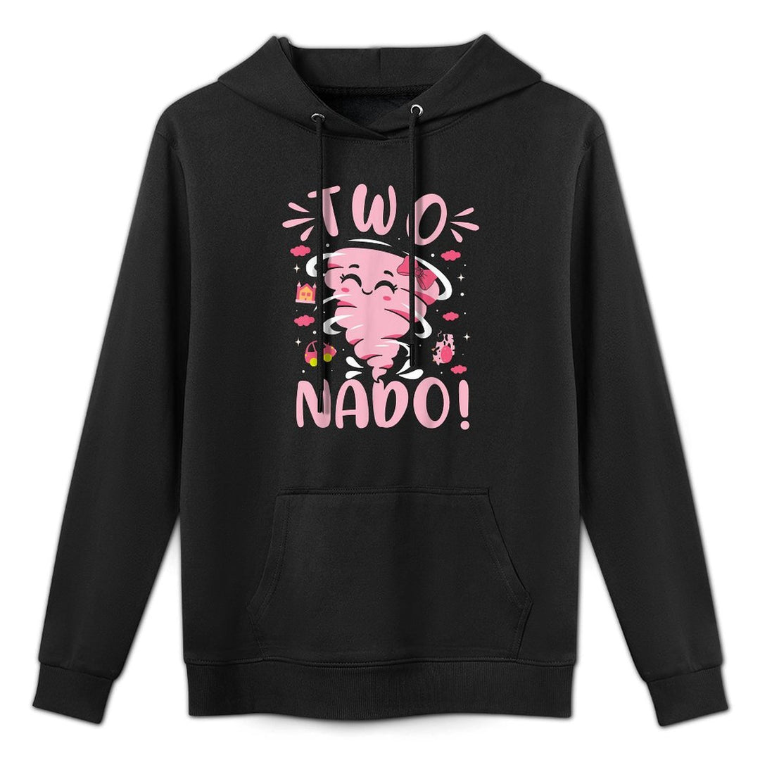 Tornado 2 Year Old Girl Birthday Two Nado 2nd Bday Party Relaxed Fit Hoodie