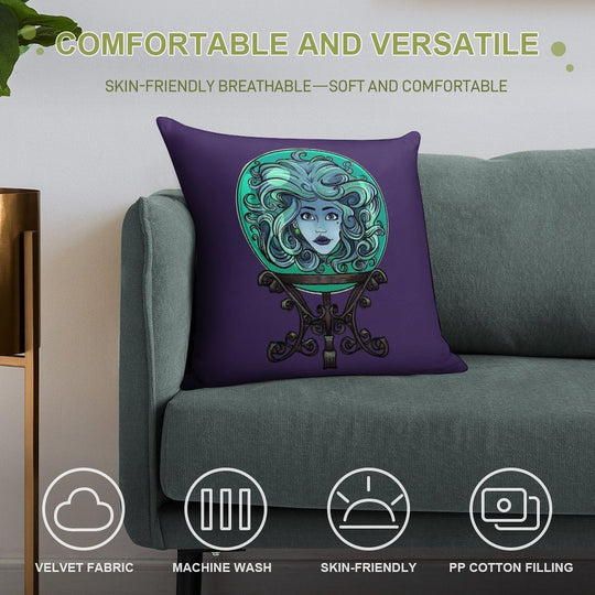 Madame Leota, No Background Soft Warmth Comfort Throw Pillow