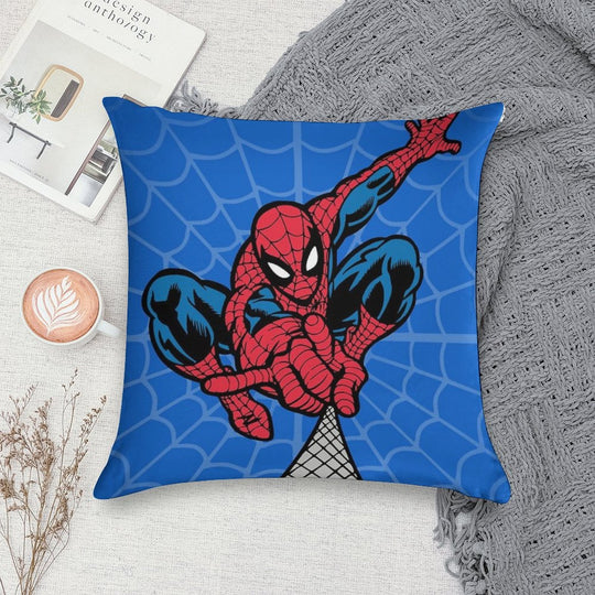 Spider Superhero Soft Washable Throw Pillow