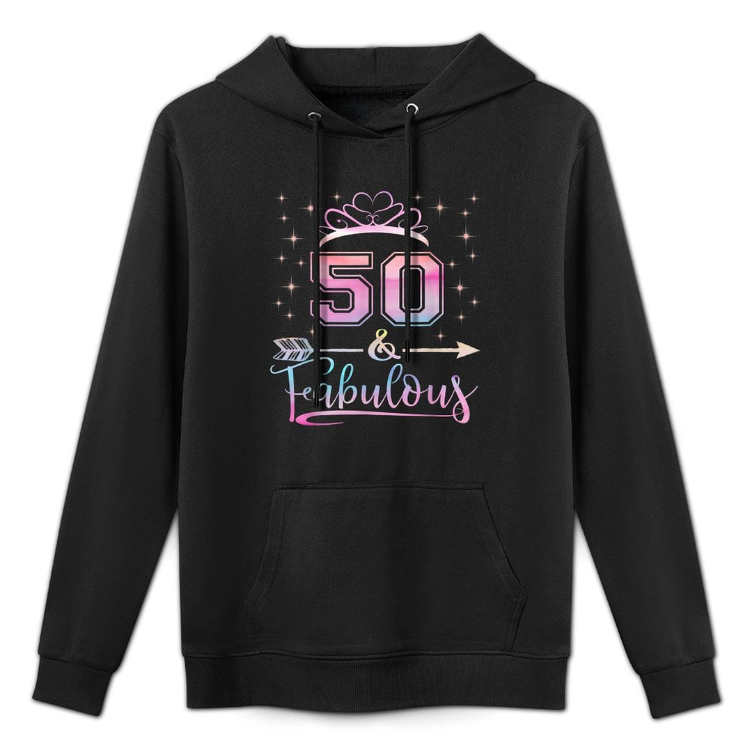 50 And &amp; Fabulous 1972 50Th Birthday Gift For Womens Relaxed Fit Hoodie