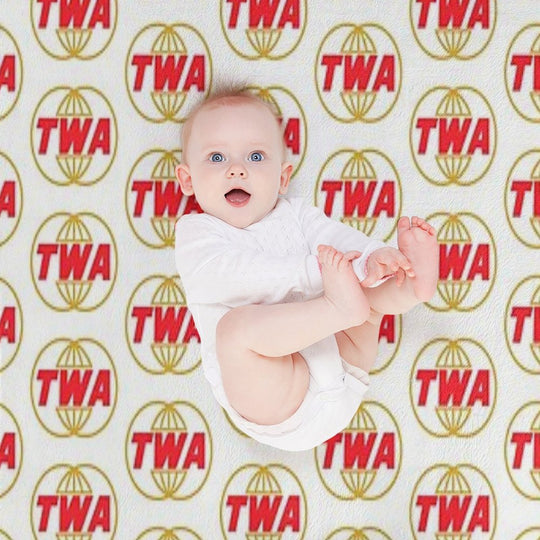 TWA Airlines - Vintage Logo Gift-ready Throw Blanket