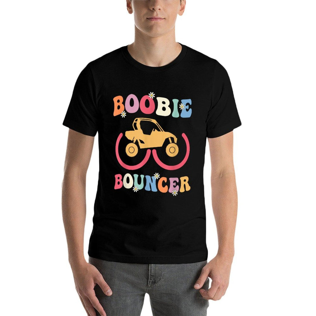 Groovy Boobie Bouncer UTV Offroad Riding Mudding Funny  Oversized Silhouette T-Shirt