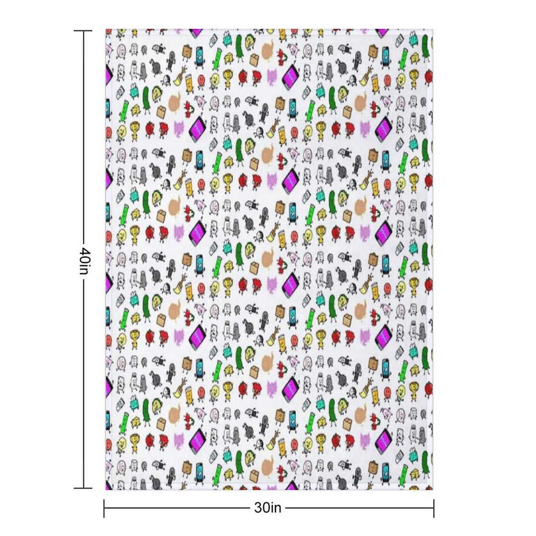 Inanimate Insanity All Characters Travel-friendly Throw Blanket