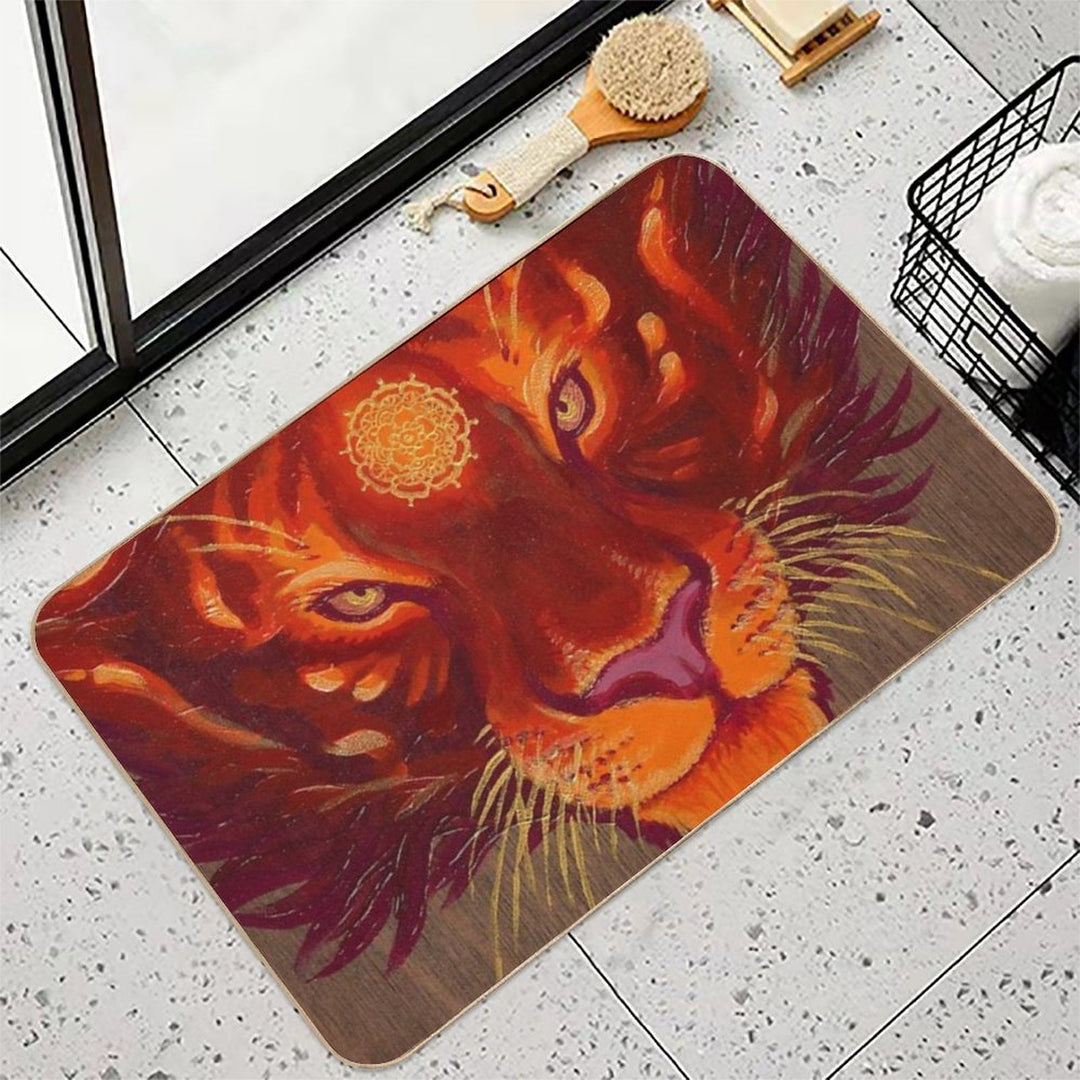 Fire Tiger  Non-Slip Bath Mat