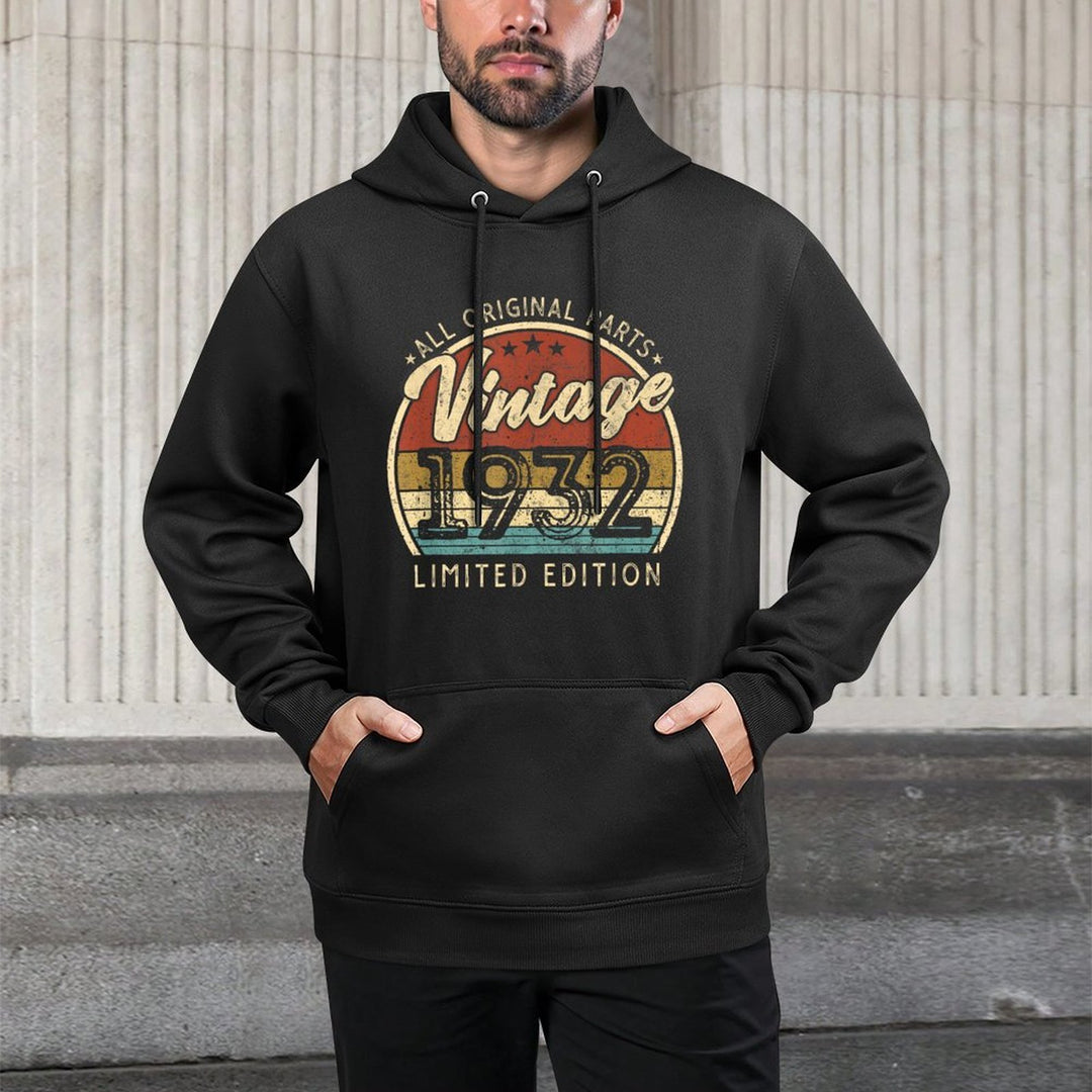 Vintage 1932 Limited Edition 90 Years Old 90th Birthday Relaxed Fit Hoodie
