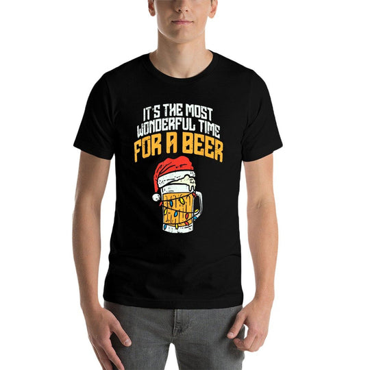 Its The Most Wonderful Time For A Beer Christmas Lover PJ  Moisture-wicking T-Shirt