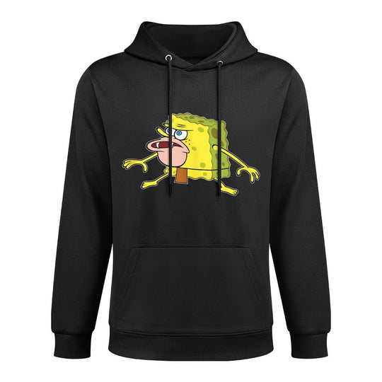 Caveman Spongebob Meme Cotton-Polyester Blend Hoodie