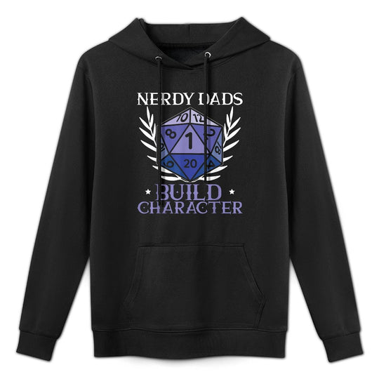Nerdy Dad RPG Gaming D20 Tabletop Games Funny RPG Gamer Relaxed Fit Hoodie