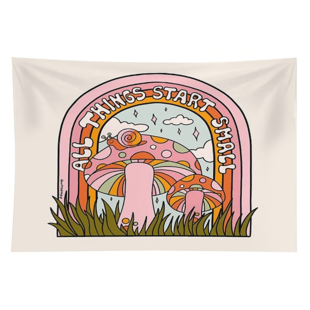 All Things Start Small Tapestry