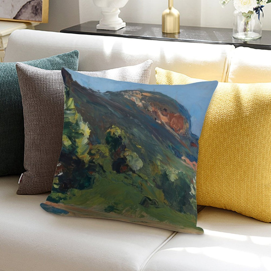 Bluff   1919 by Edward Hopper Soft Reinforced Edging Throw Pillow
