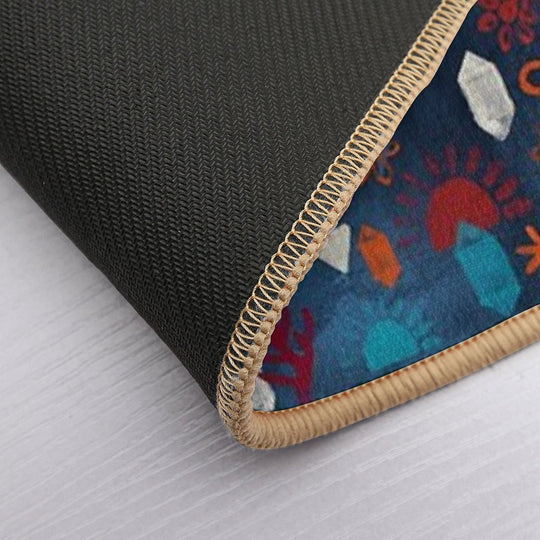 Earth, Water, Fire, Air - A Watercolor Pattern  Odorless Bath Mat