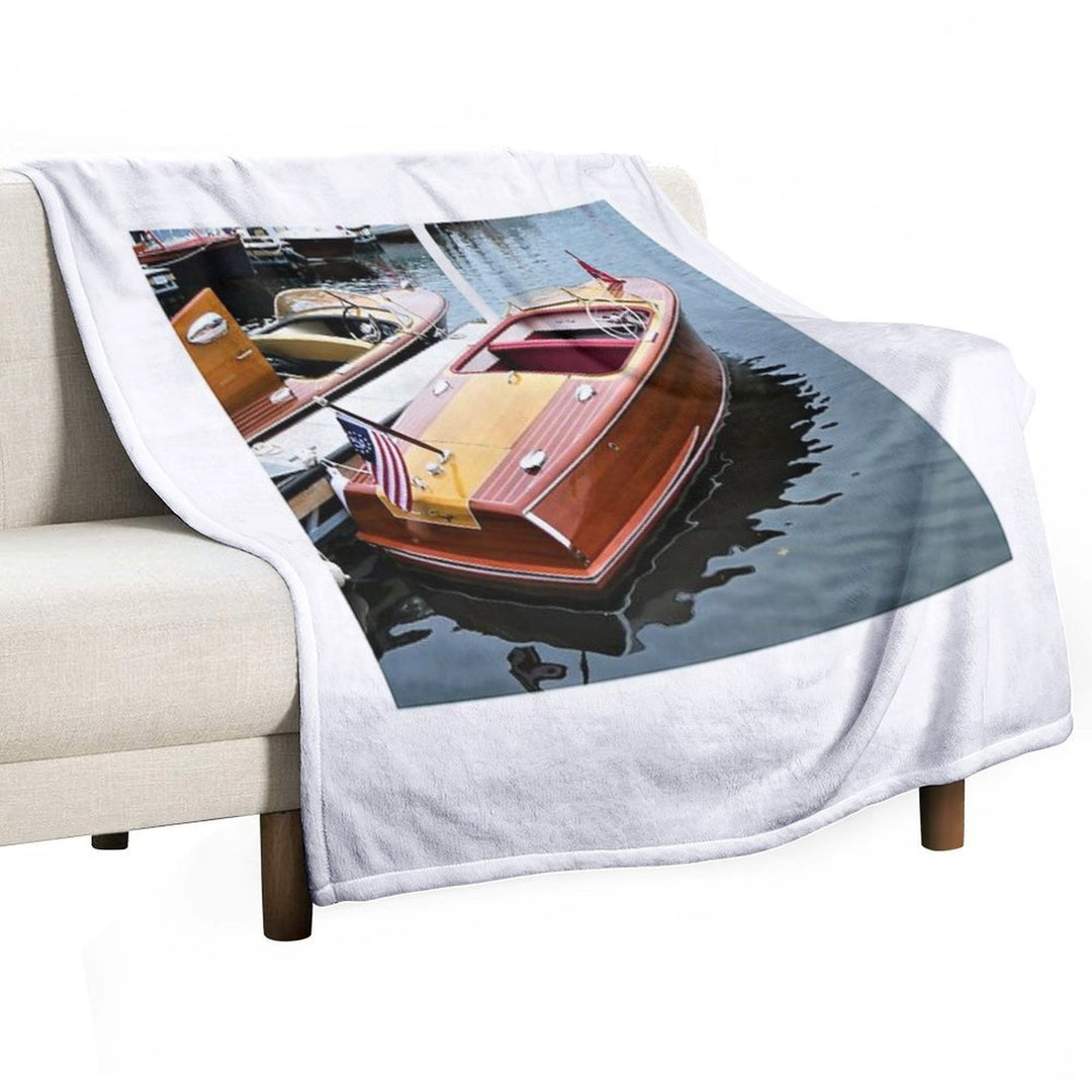Photo of A Chris Craft Riviera Comfort Throw Blanket