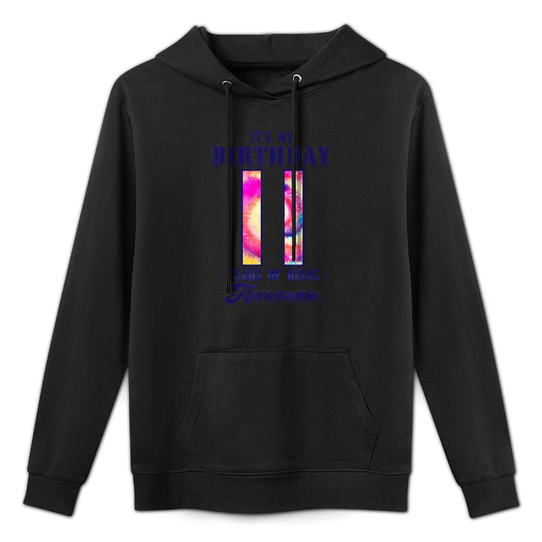 11 Birthday Tween Pre Teenager Boy Or Girl 11th Year Old Easy Care Hoodie