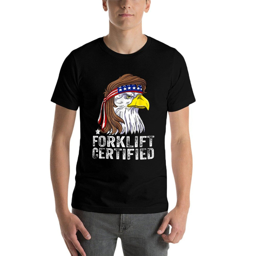 Forklift Certified Meme Eagle Mullet USA Fork Lift Forklift  Classic T-Shirt