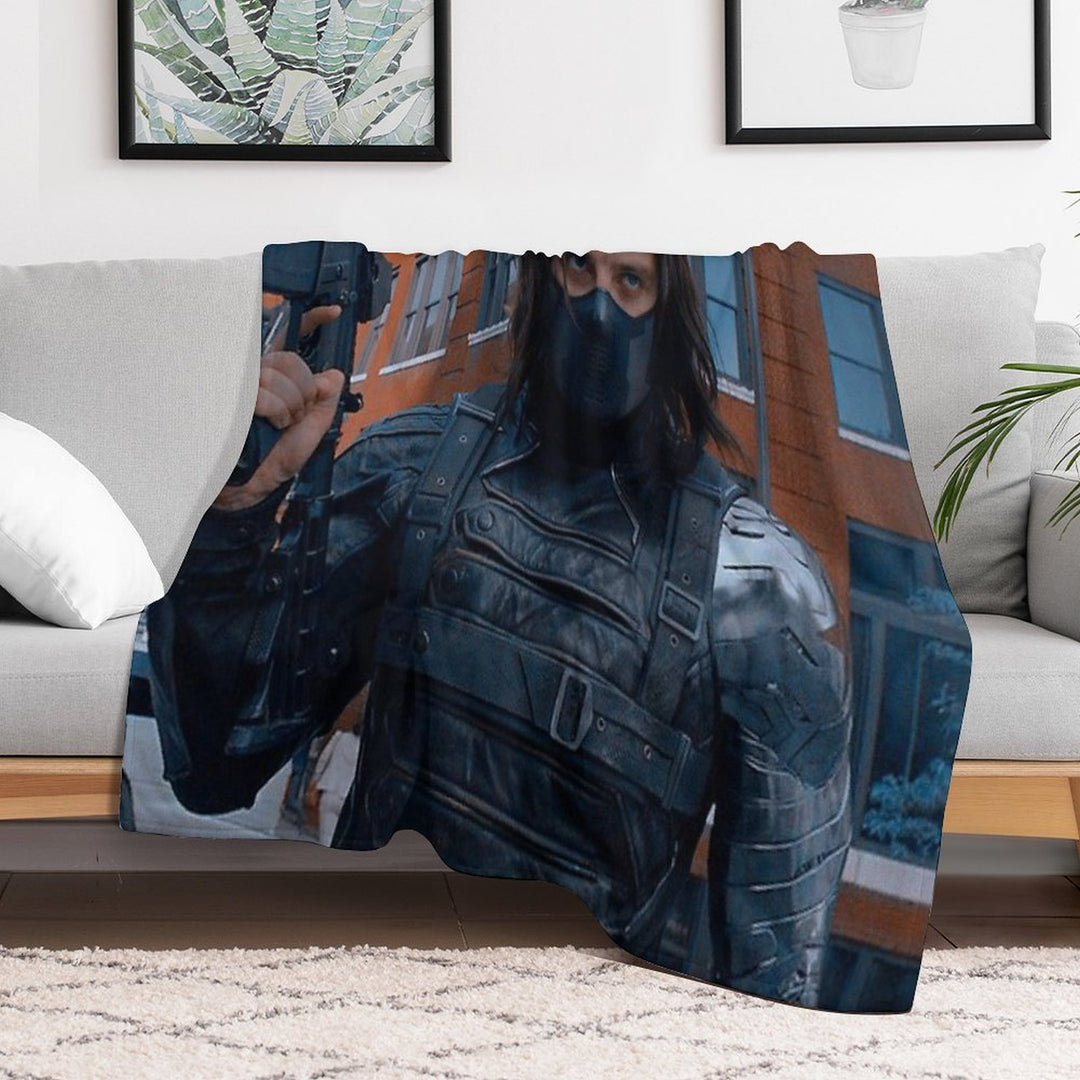 Hot Winter Soldier Durable Throw Blanket