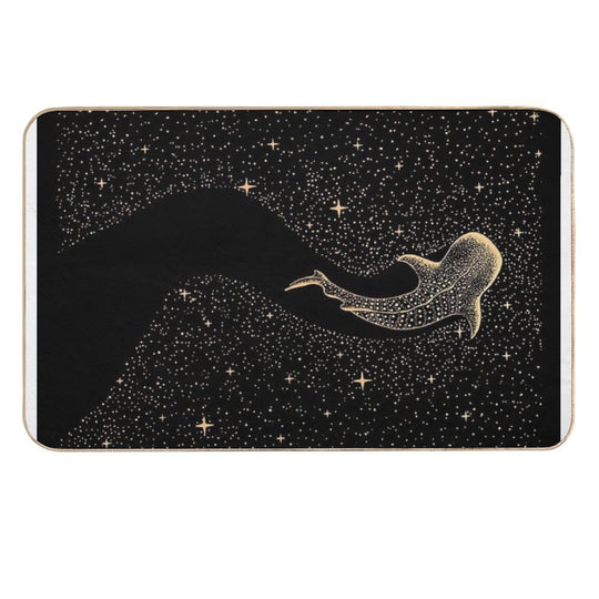 Star Eater Dark GOLD Version  Stain-Proof Bath Mat