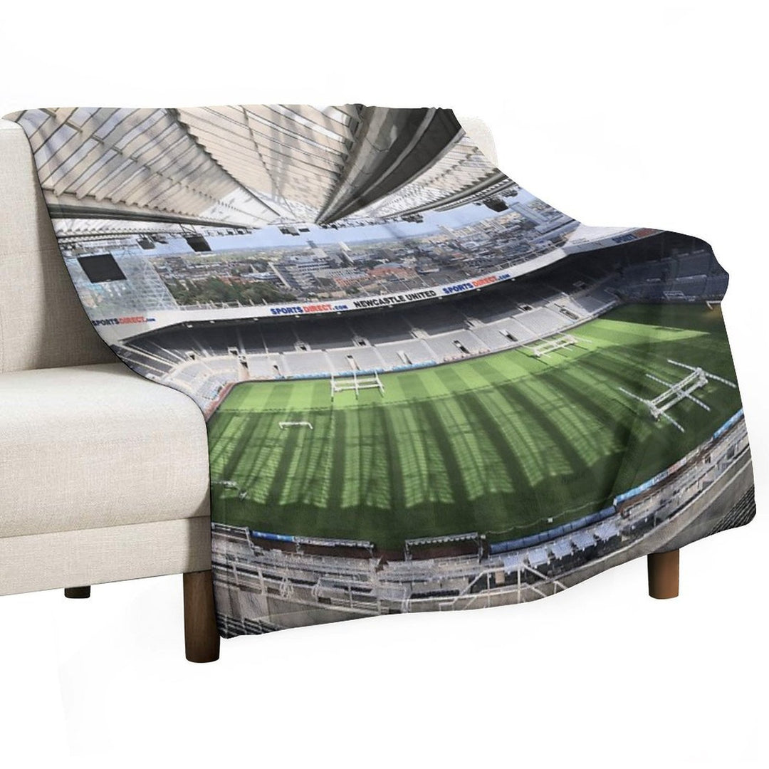 Newcastle United Football Club Photography Easy Care Throw Blanket