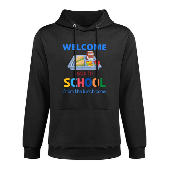 Cute Welcome Back To School from The Lunch Crew Lunch Lady Cotton-Polyester Blend Hoodie