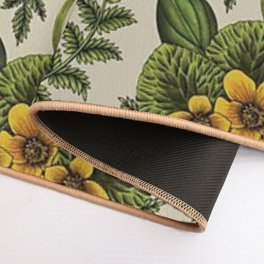 Wetlands Creatures - Toads, Snails, Dragonflies & Marsh Marigolds  High-Traffic Bath Mat