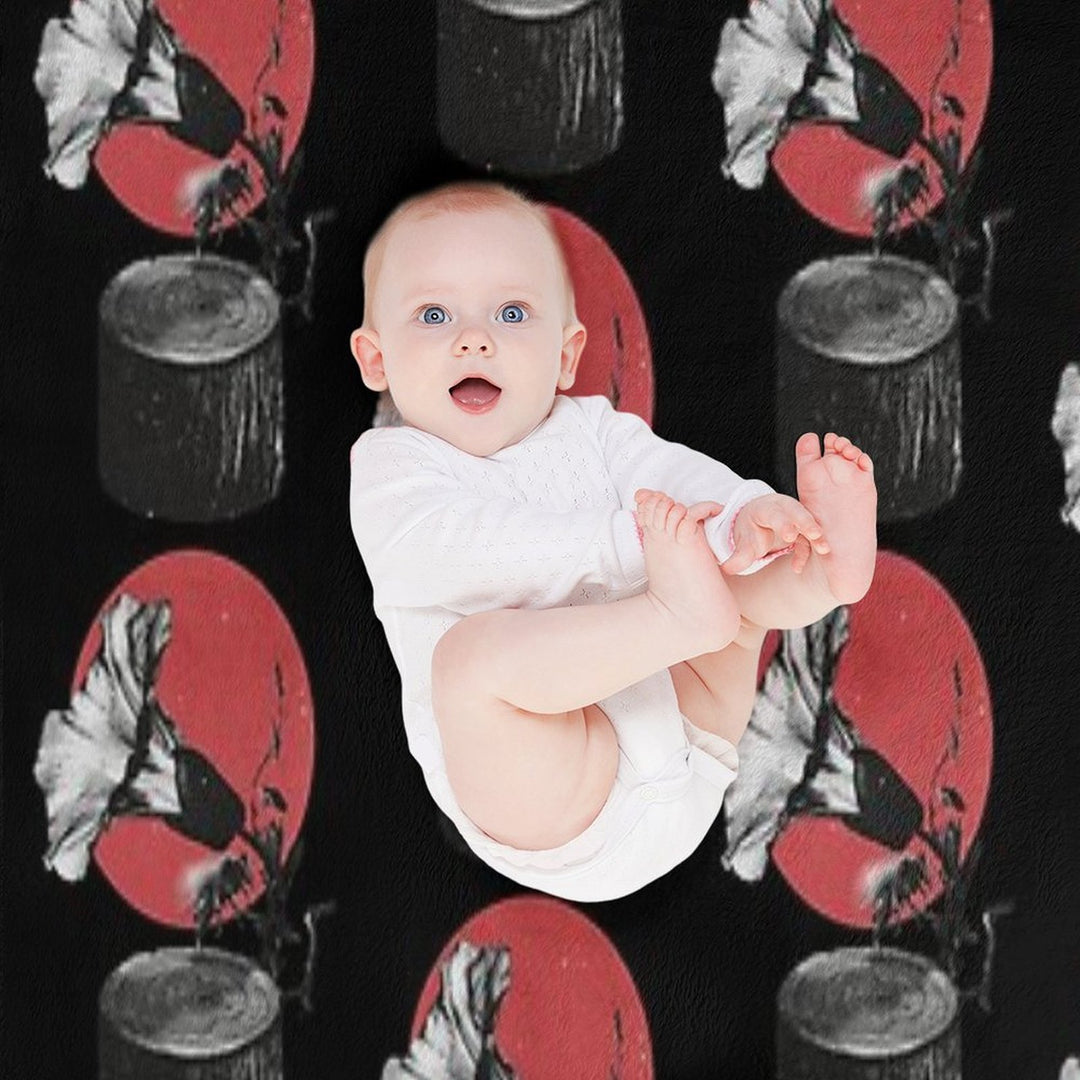 Gramophone Lightweight Throw Blanket